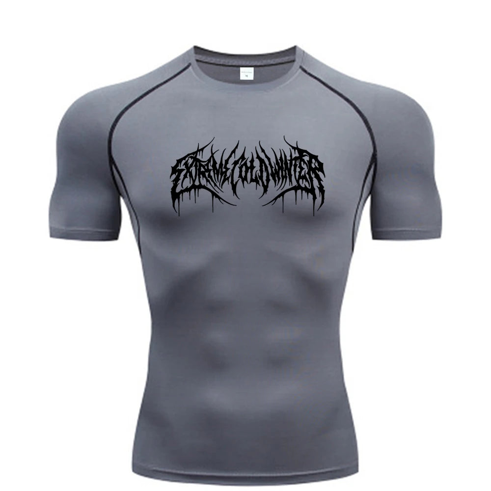 men's gym compression shirt