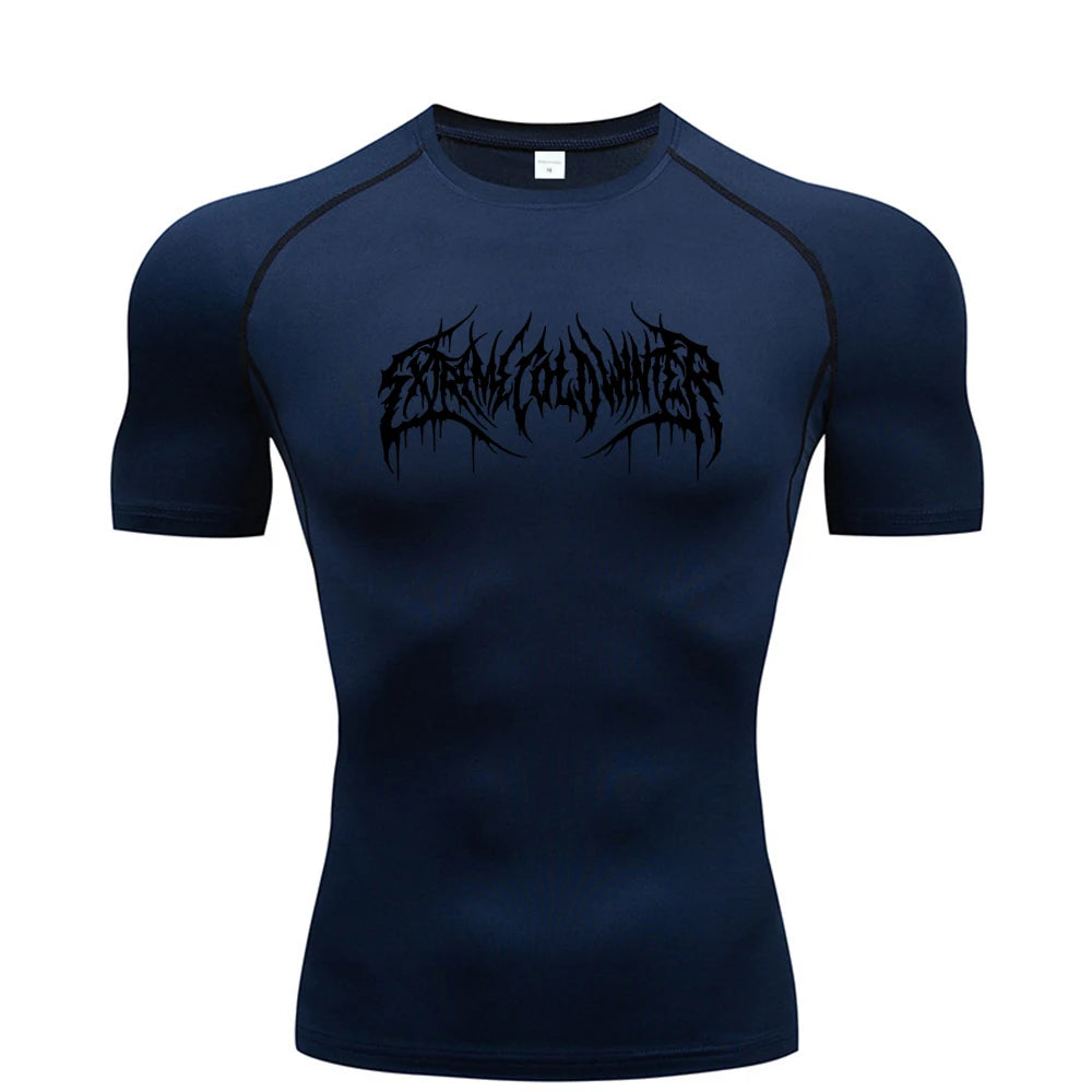 men's gym compression shirt